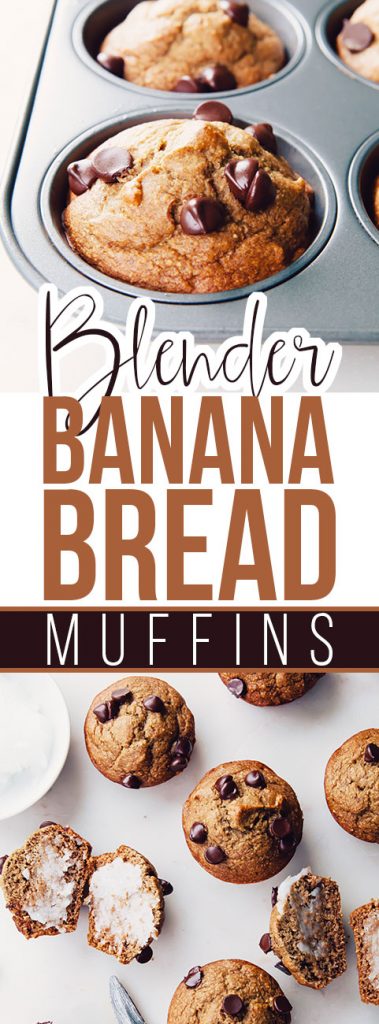 Blender Banana Bread Muffins