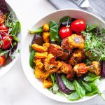 Cauliflower Wings Greens Salad