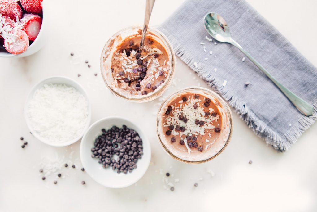 Overnight Oats with Chocolate & Blackberry Collagen