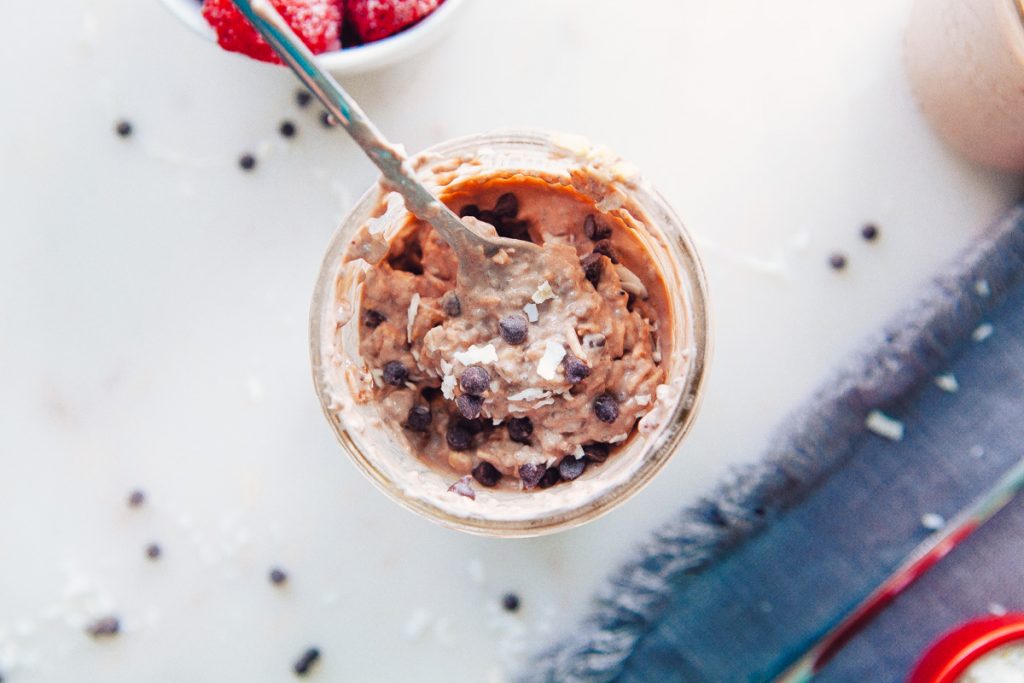 Overnight Oats with Chocolate & Blackberry Collagen