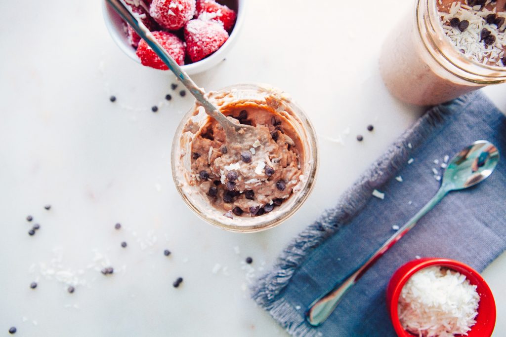 Overnight Oats with Chocolate & Blackberry Collagen