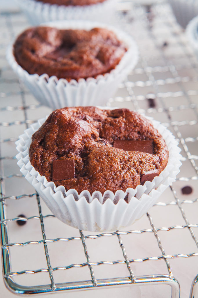 Triple Chocolate Paleo Protein Muffins