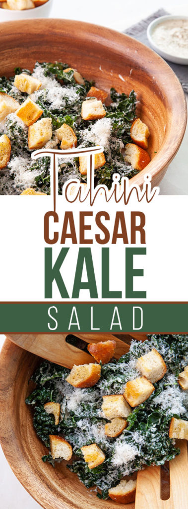 Caesar Tahini Kale Salad