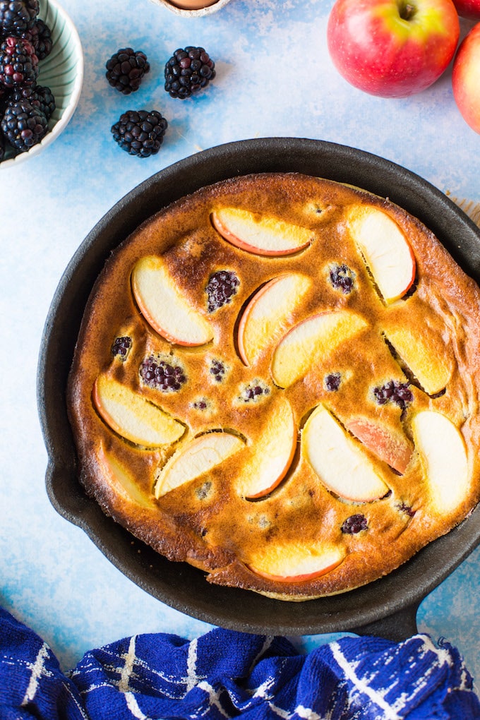 Blackberry & Apple Paleo Dutch Baby