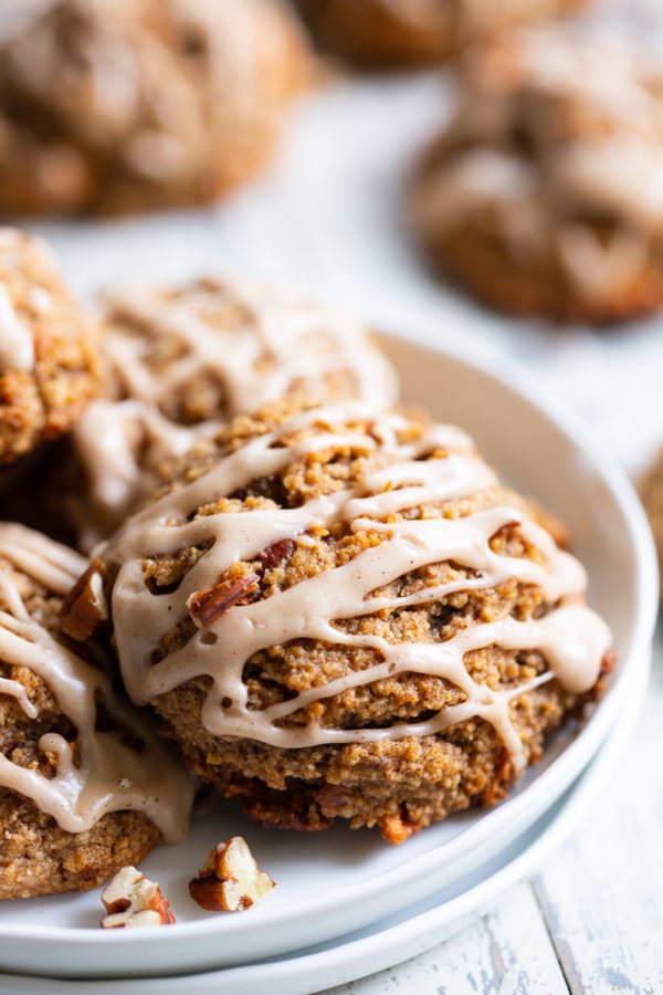 Chewy Cinnamon Apple Pecan Cookies