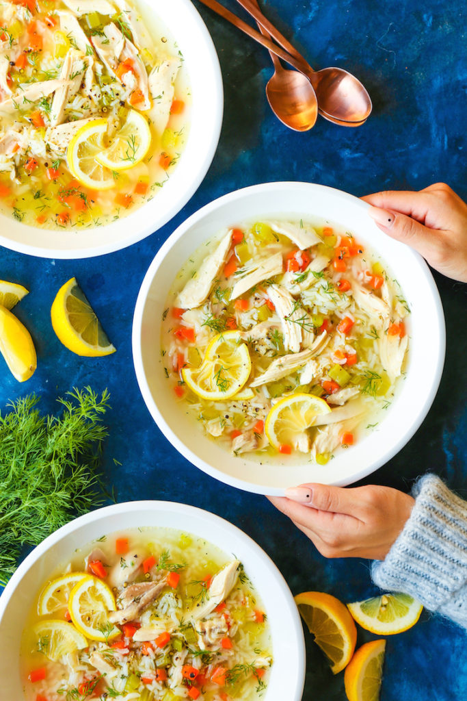 Lemon Chicken and Rice Soup