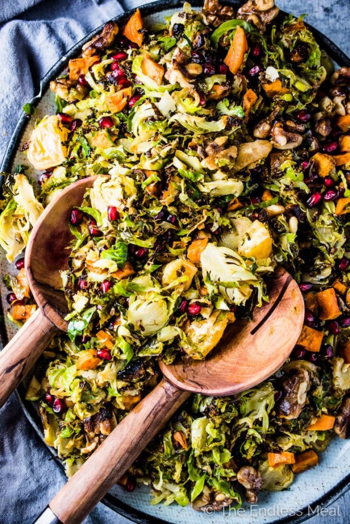 Late Autumn Shaved Brussels Sprout Salad