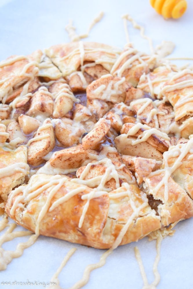 Paleo Apple Galette with Maple Drizzle