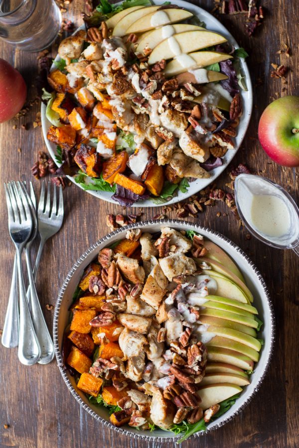 Paleo Butternut Apple Chicken Salad w/Creamy Maple Dressing