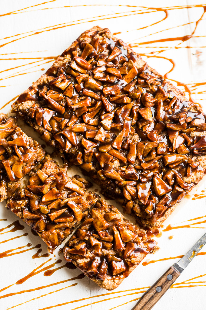 Paleo Caramel Apple Blondies