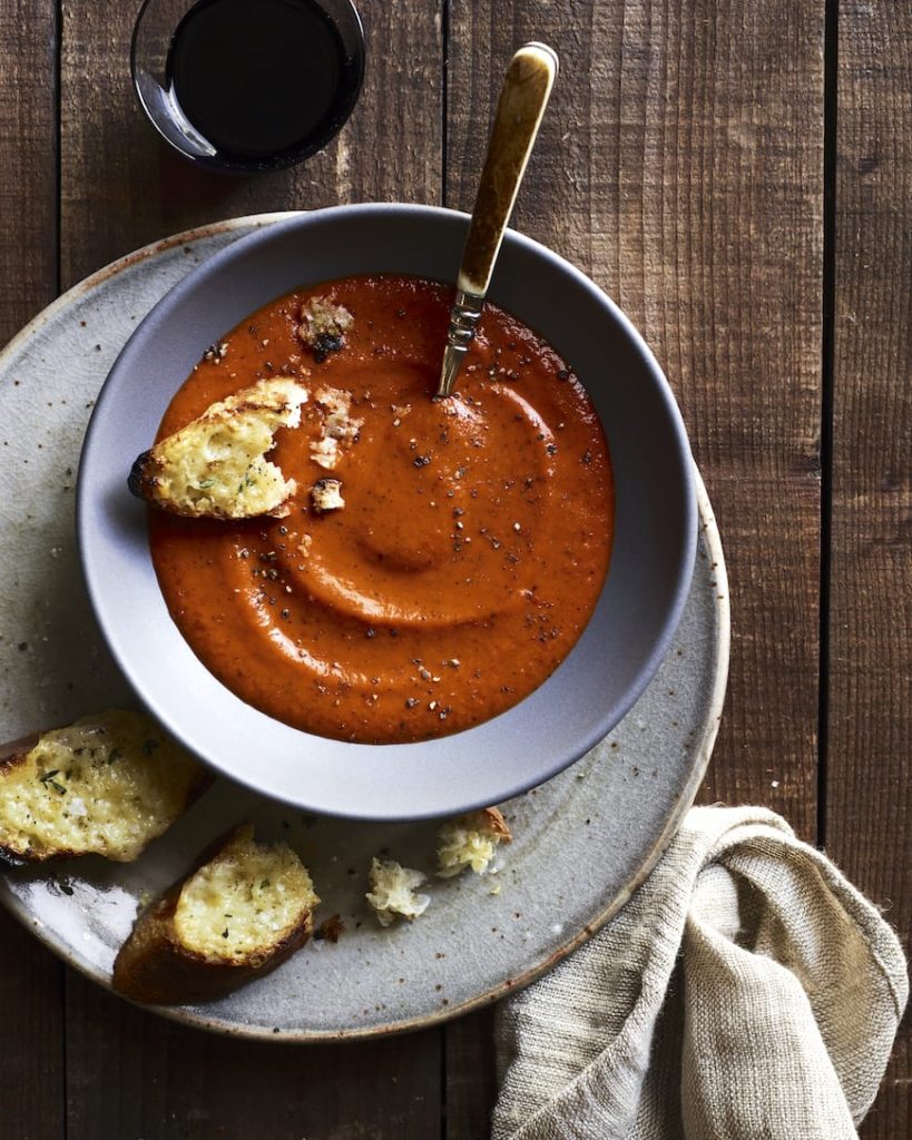 Roasted Tomato Basil Soup