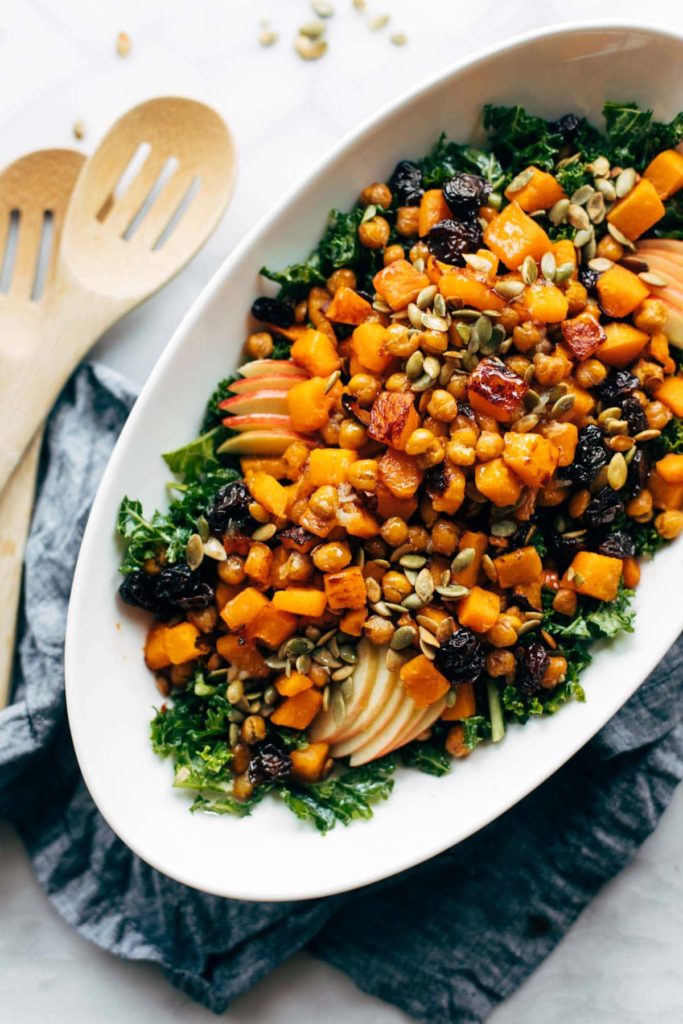 Squash Salad with Kale