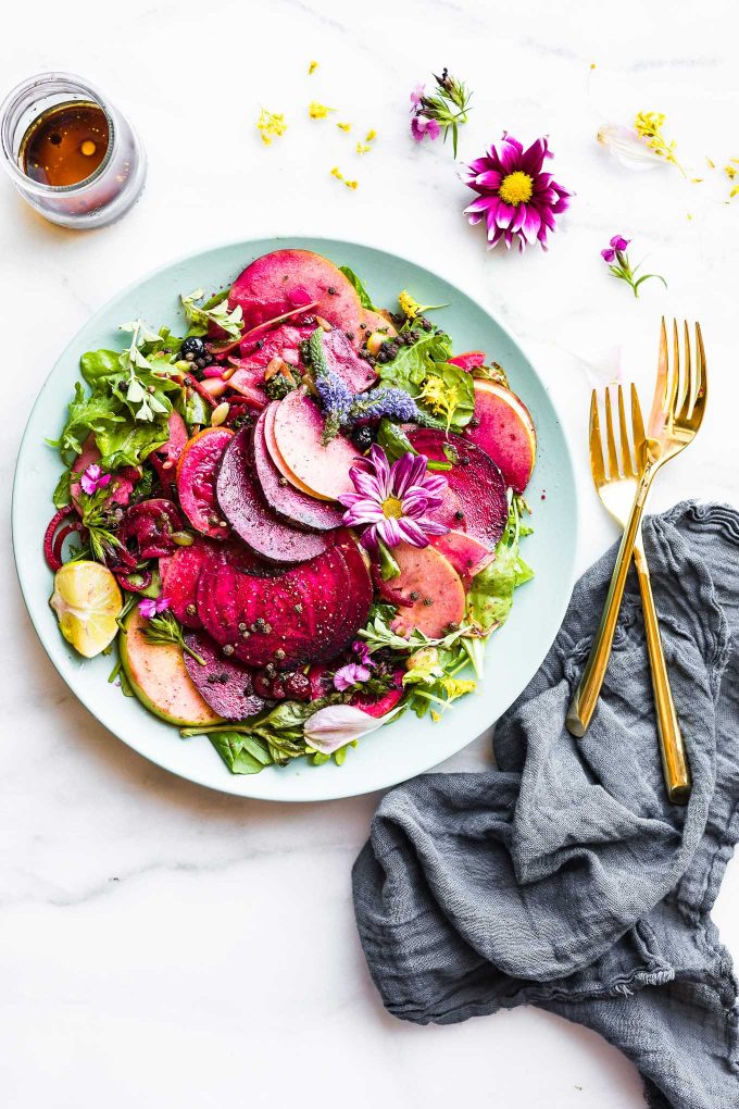 Zingy Marinated Beet and Apple Salad