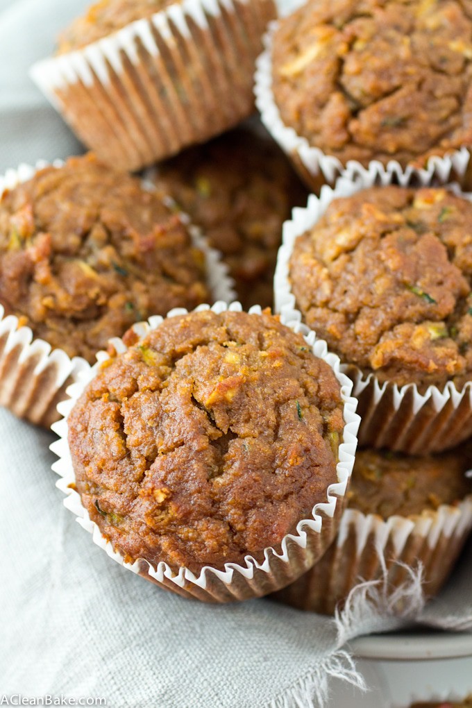 Zucchini Apple Banana Muffins