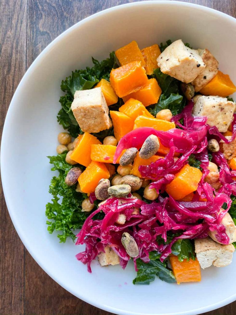 Butternut Squash and Kale Plant Based Bowl