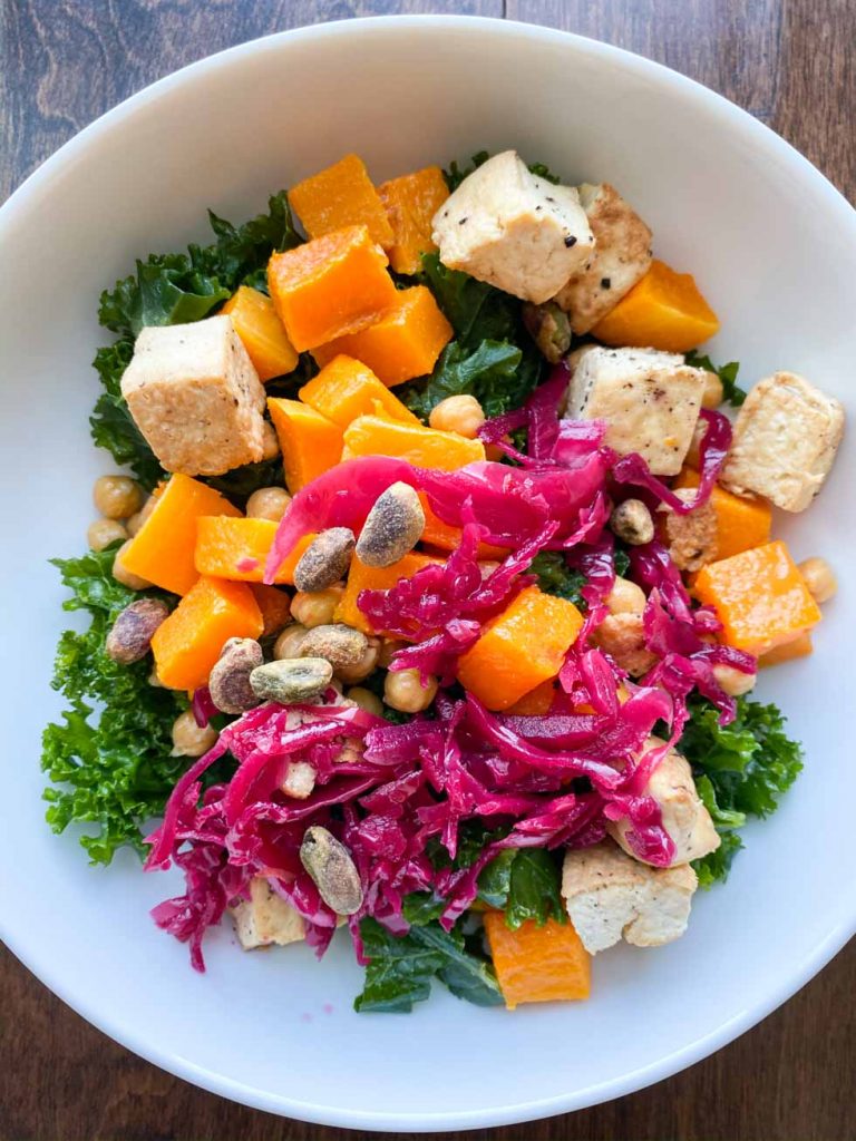 Butternut Squash and Kale Plant Based Bowl