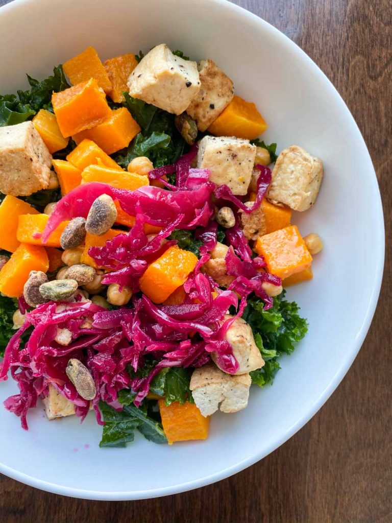 Butternut Squash and Kale Plant Based Bowl