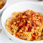 Vegan Pasta with Chickpea & Tomato Sauce