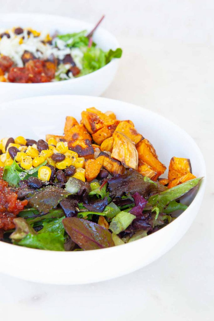 Sweet Potato Mexican Salad Bowls