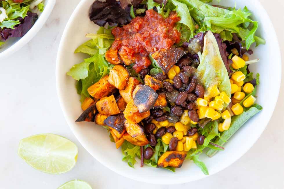 Sweet Potato Mexican Salad Bowls