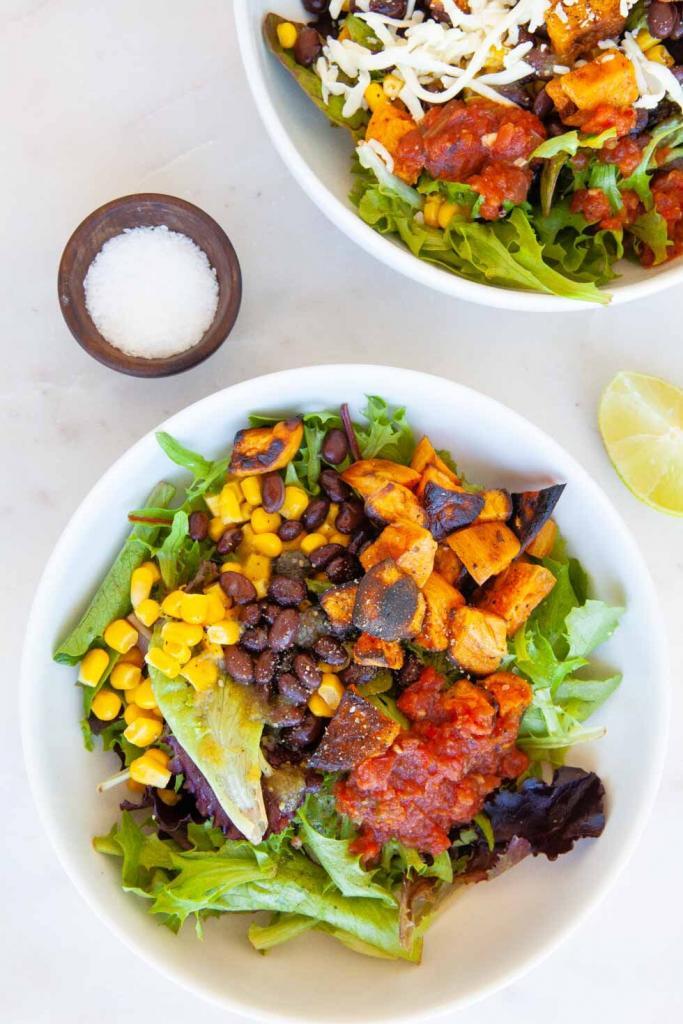 Sweet Potato Mexican Salad Bowls