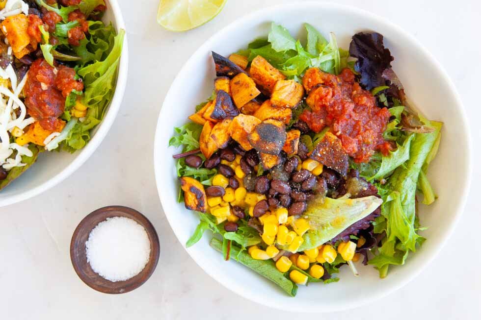 Sweet Potato Mexican Salad Bowls