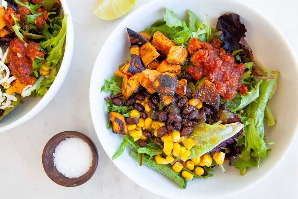 Sweet Potato Mexican Salad Bowls