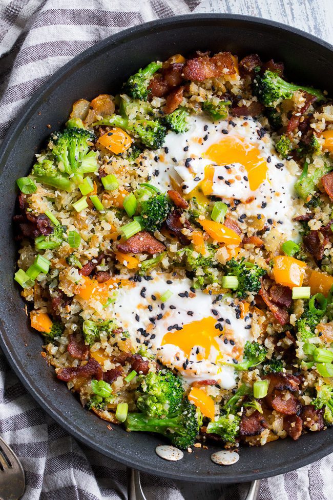 Breakfast Fried Cauliflower Rice