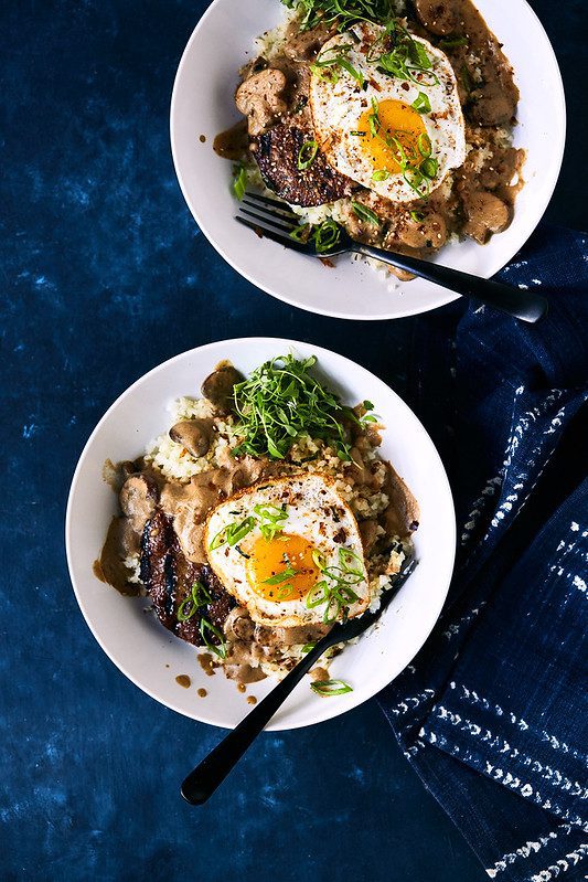 Keto Loco Moco Breakfast Bowl