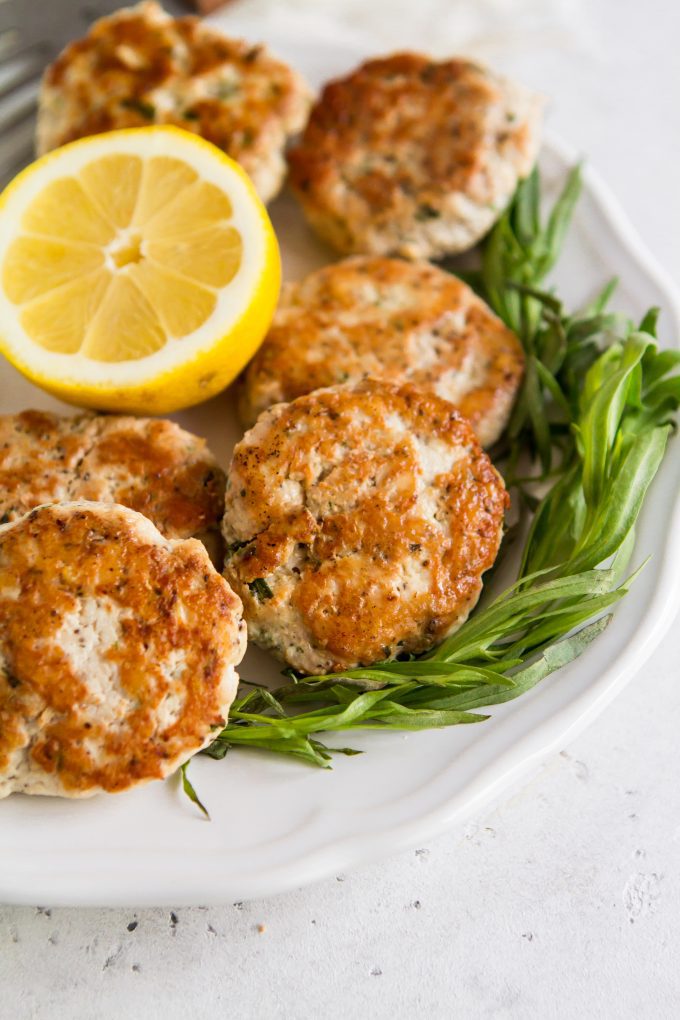 Lemon Tarragon Turkey Sausage