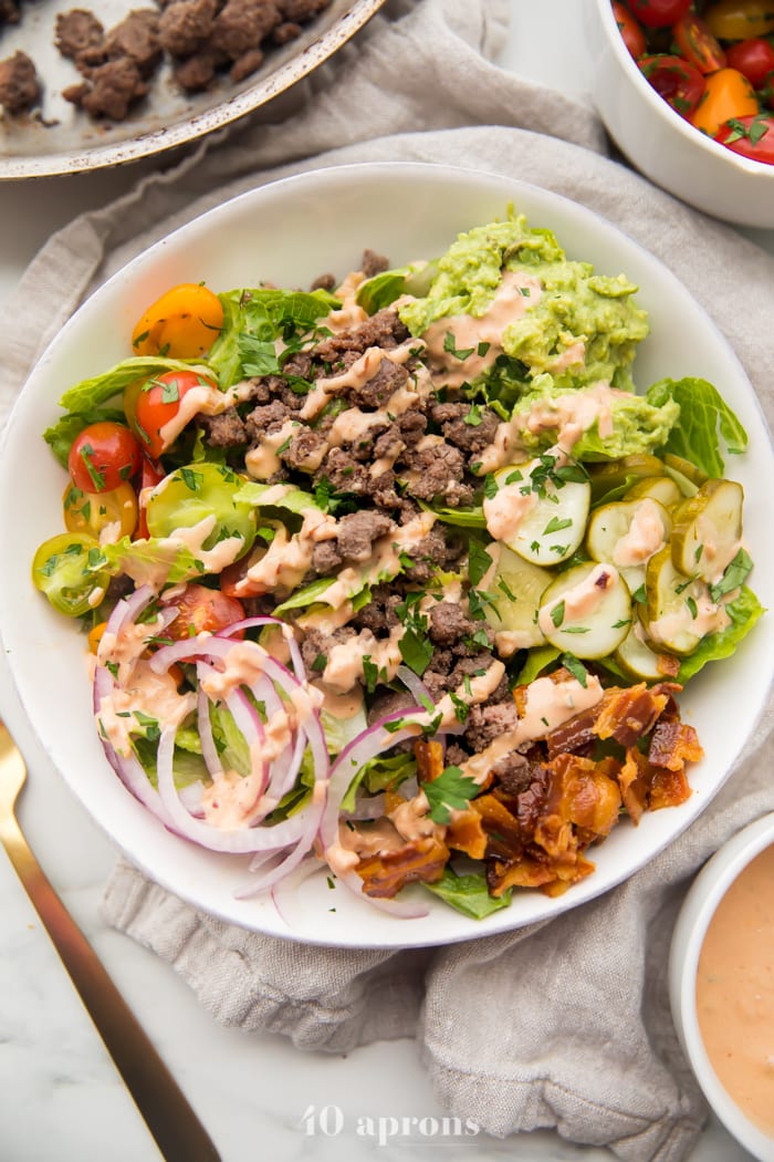 Loaded Burger Bowls