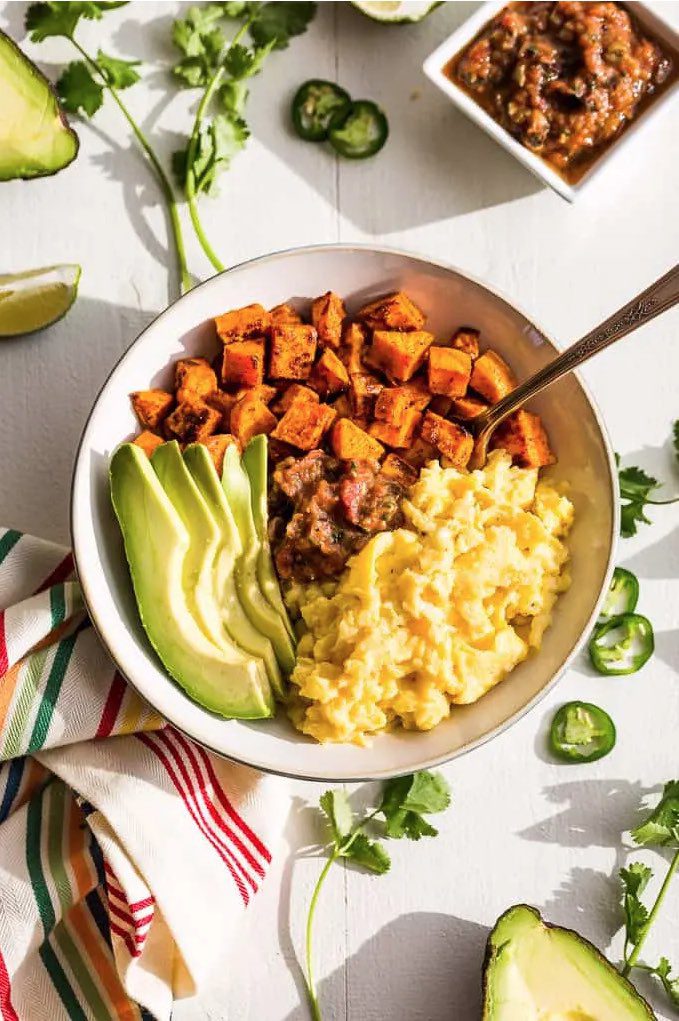 Mexican Inspired Sweet Potato Breakfast Bowls