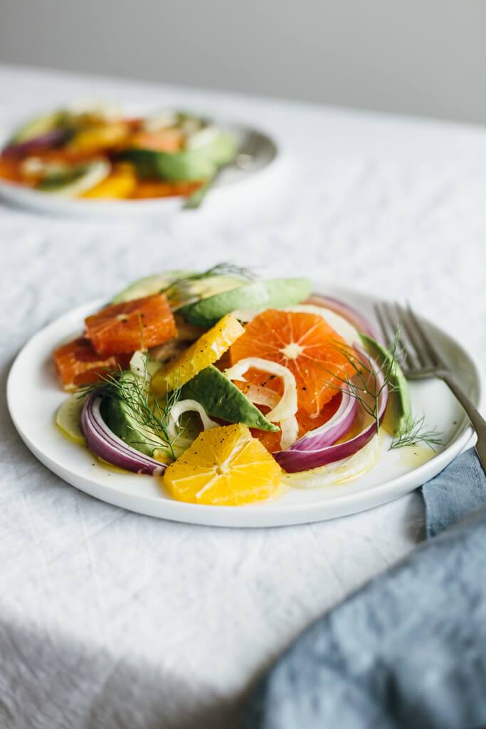 Orange Fennel and Avocado Breakfast Salad