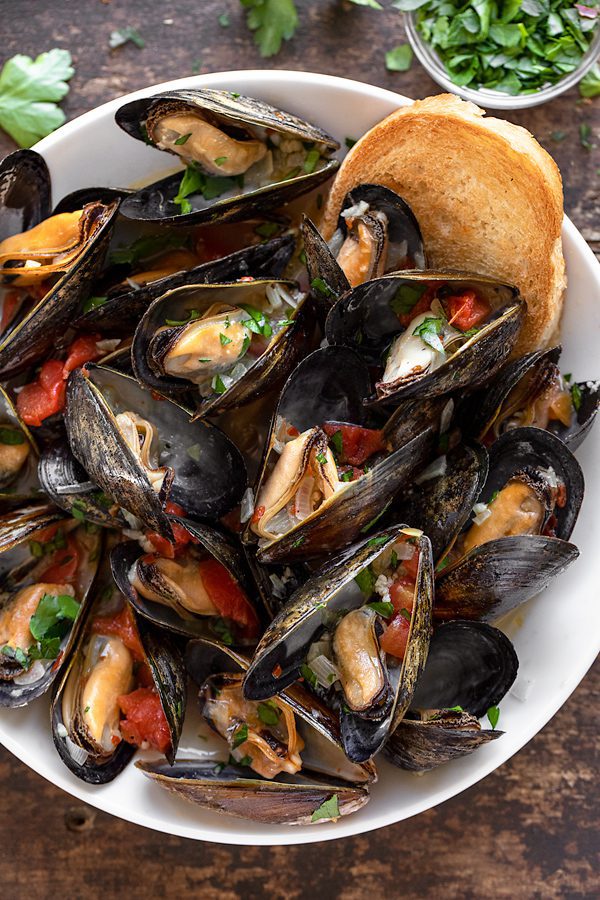 Steamed Mussels