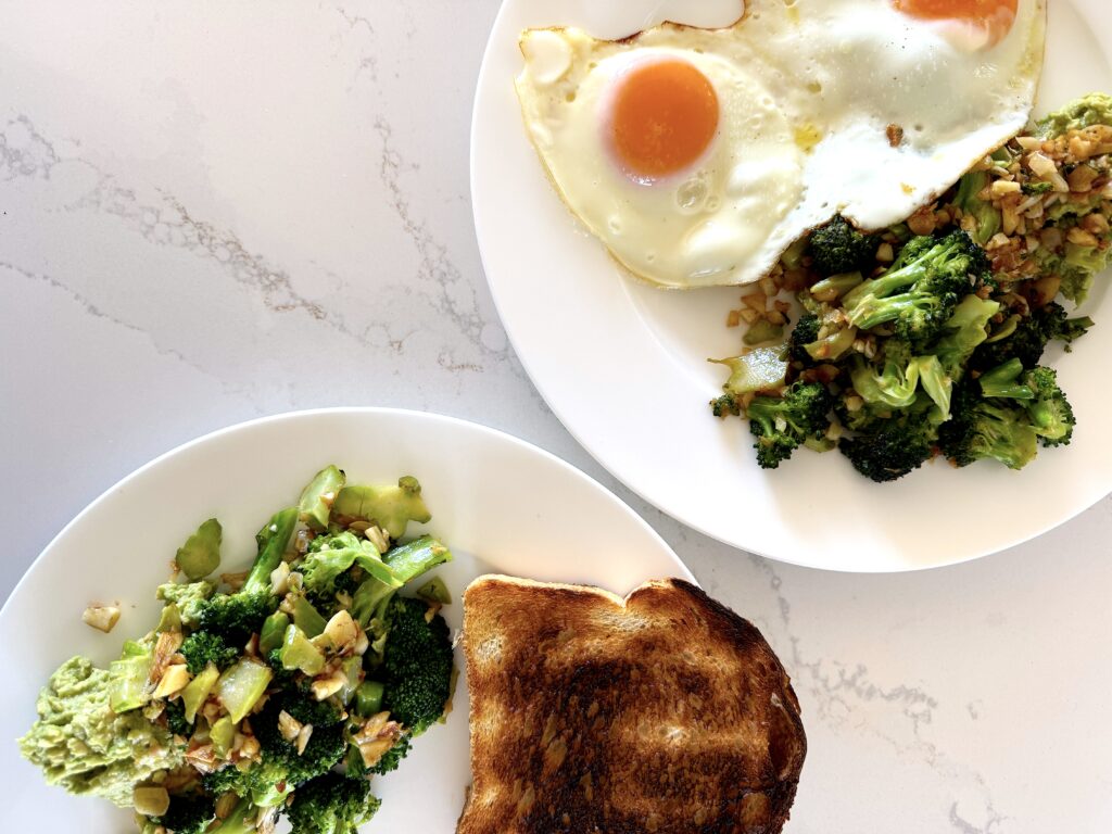 Garlicky Broccoli Breakfast