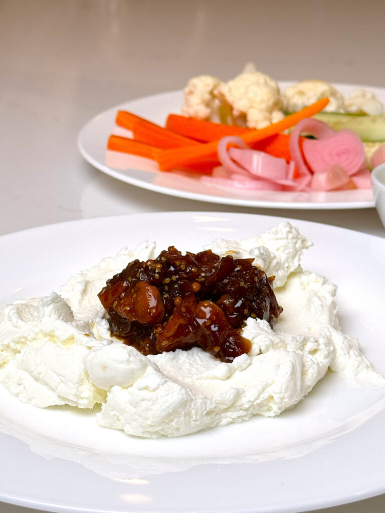 Labneh with Golden Berry Chutney